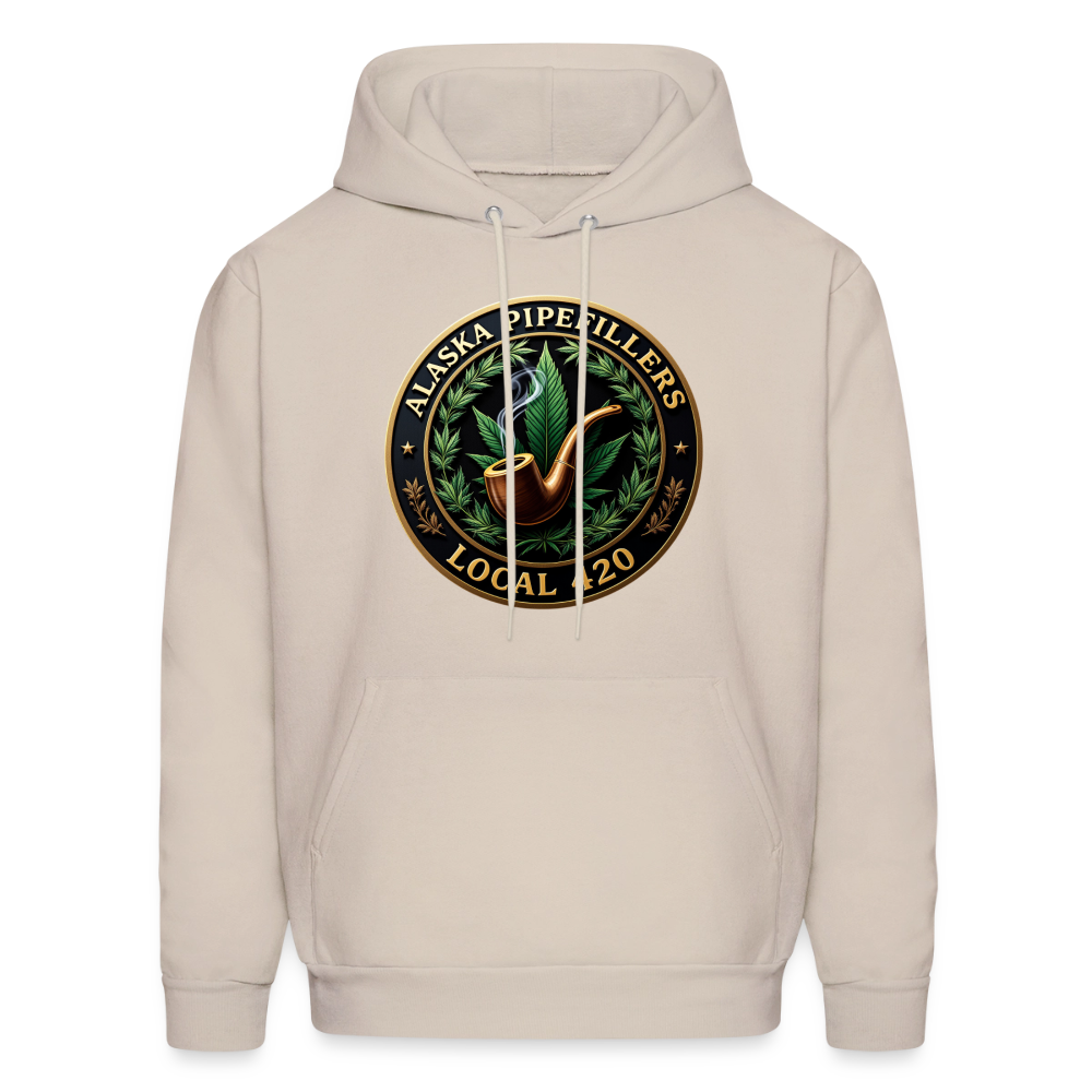 ALASKA PIPEFILLERS LOCAL 420 Men's Hoodie - Sand