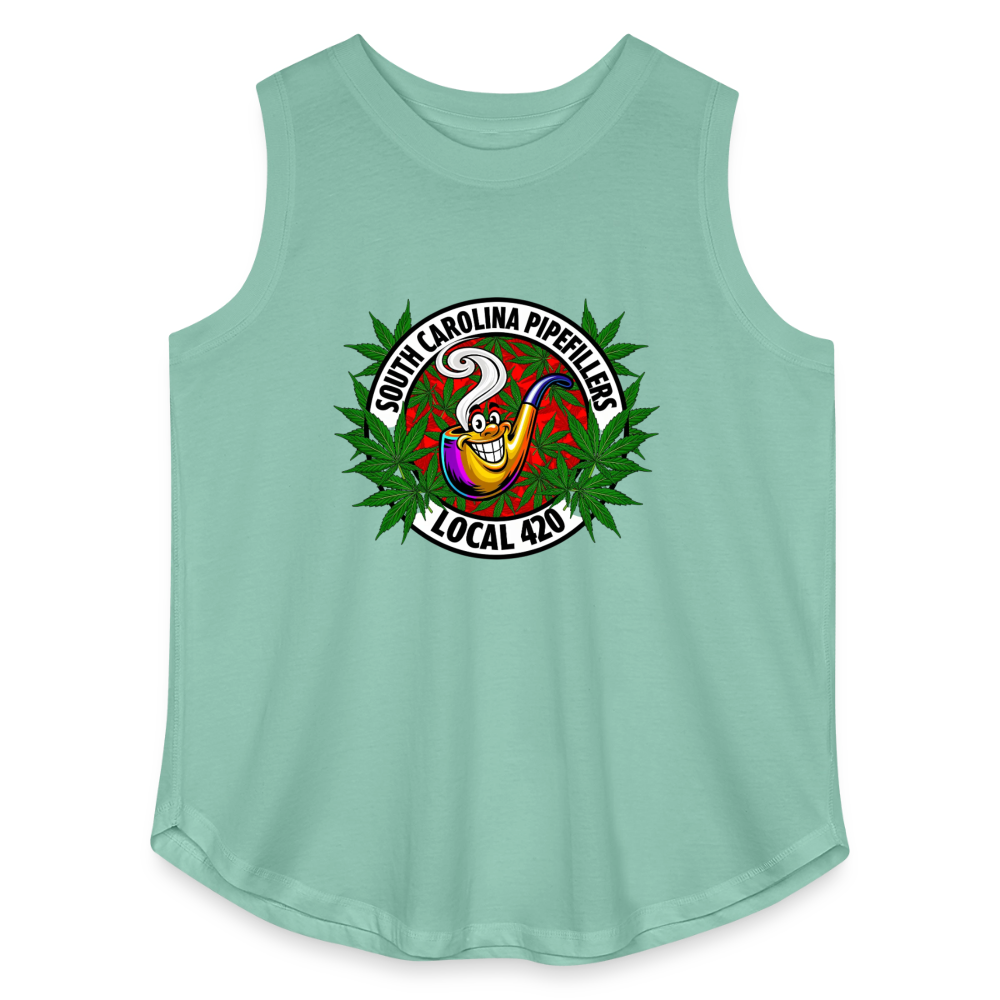 SOUTH CAROLINA PIPEFILLERS LOCAL 420 Women's Curvy Relaxed Tank Top - saltwater