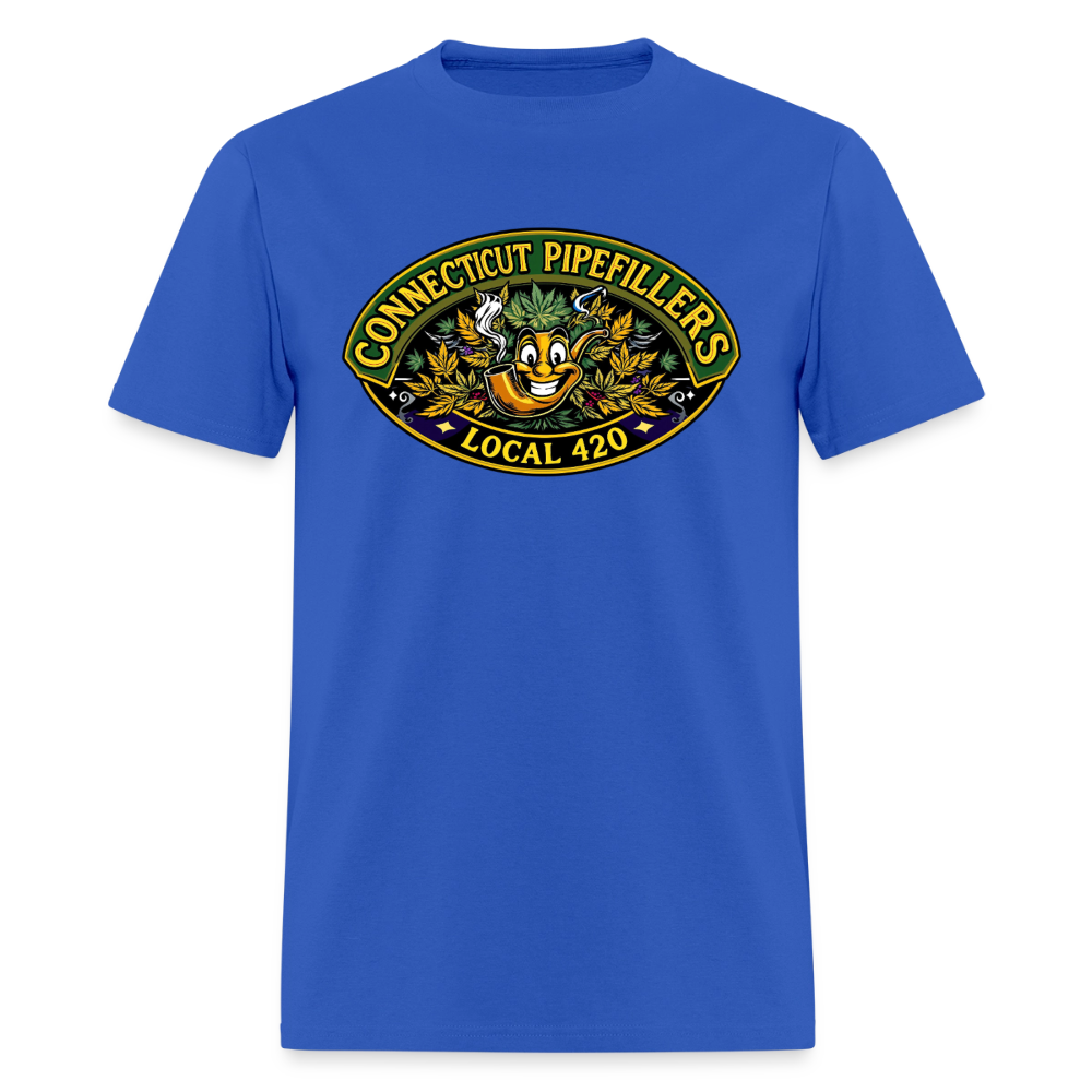 CONNECTICUT PIPEFILLERD LOCAL 420Men's T-Shirt - royal blue