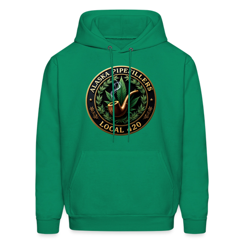 ALASKA PIPEFILLERS LOCAL 420 Men's Hoodie - kelly green