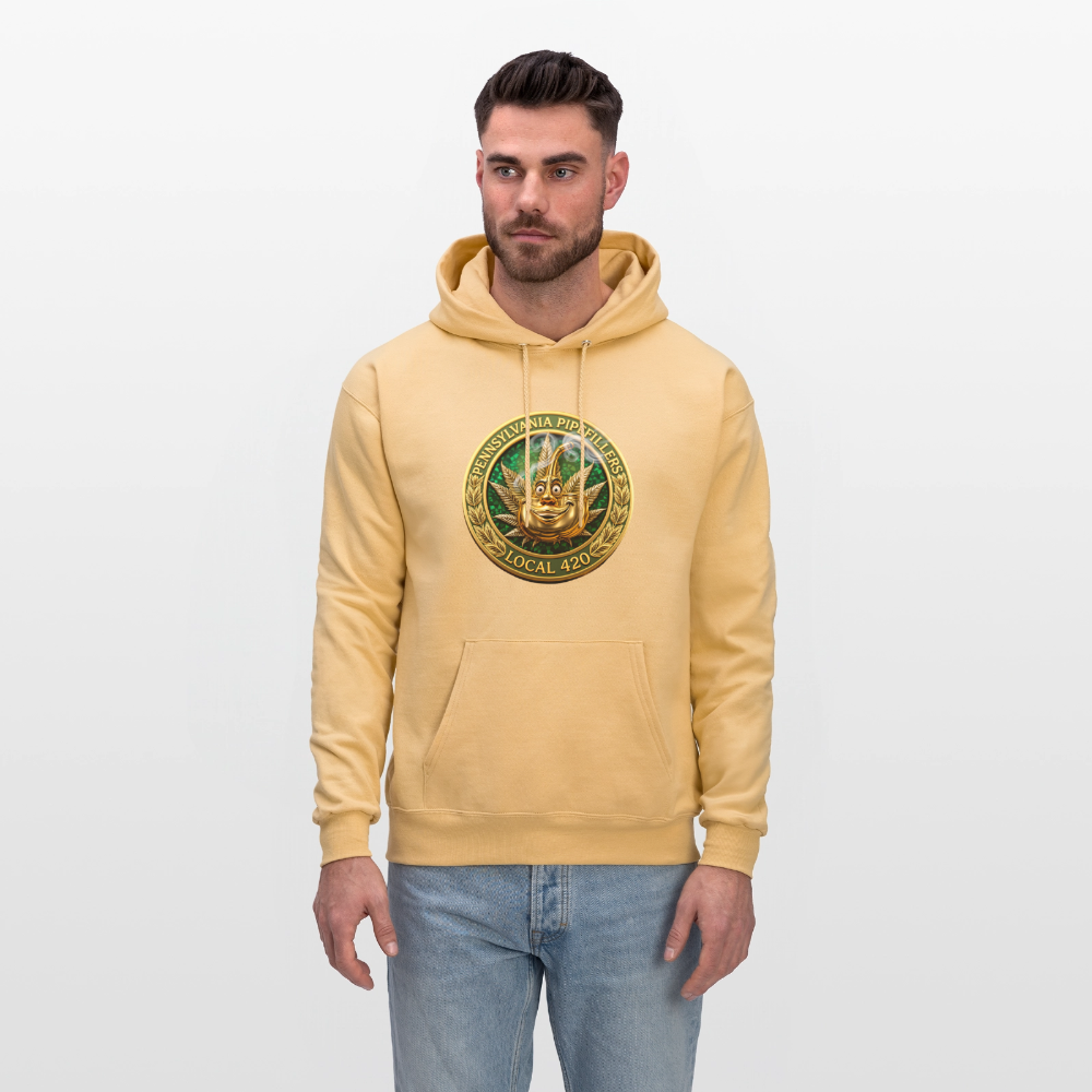 PENNSYLVANIA  PIPEFILLERS LOCAL 420 Men's Hoodie - light gold 