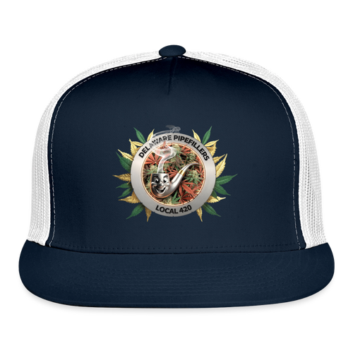 DELAWARE PIPEFILLERS LOCAL 420  Trucker Hat - navy/white
