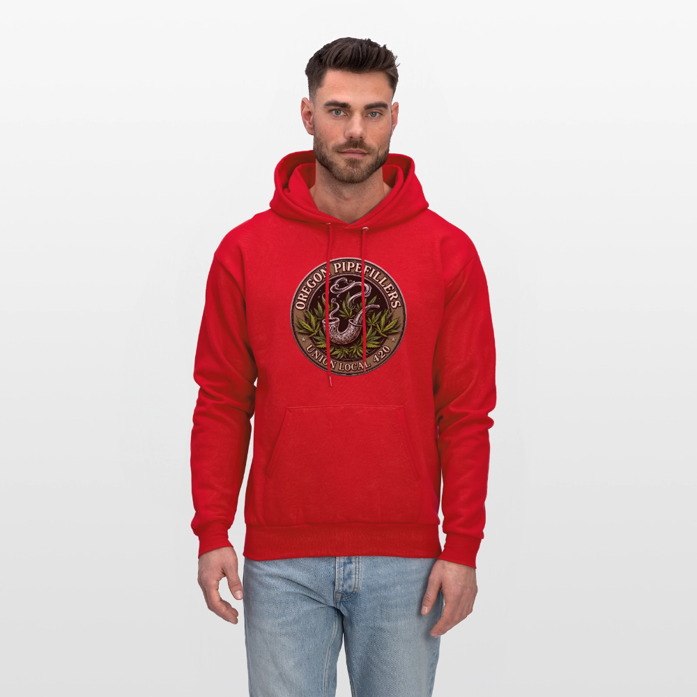 OREGON PIPEFILLERS LOCAL 420 Men's Hoodie - red
