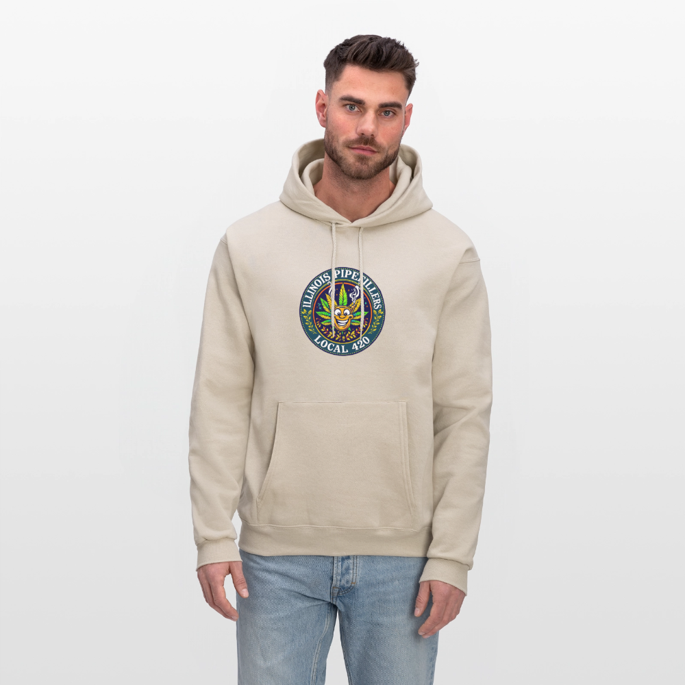ILLINOIS PIPEFILLERS LOCAL 420 F/B DESIGN Men's Hoodie - Sand