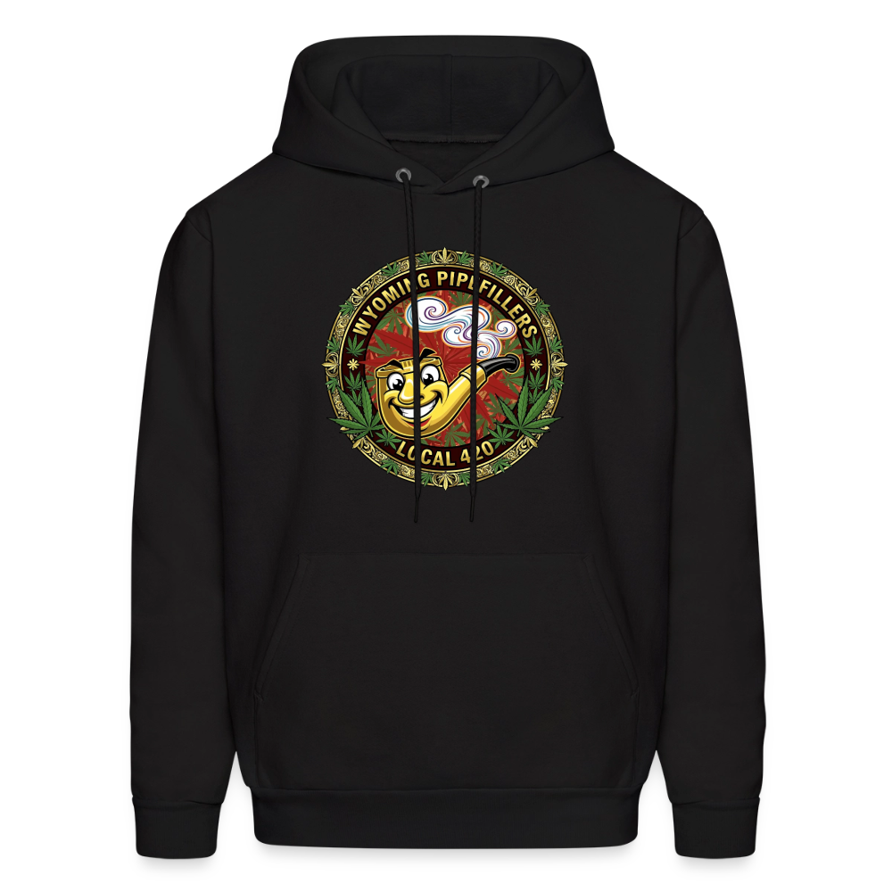 WYOMING PIPEFILLERS LOCAL 420 F/B DESIGN Men's Hoodie - black