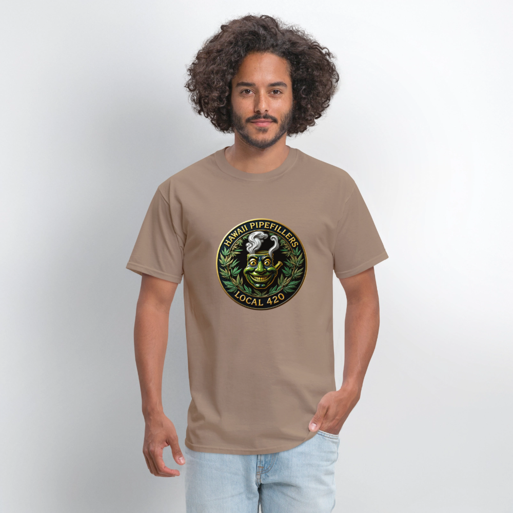 HAWAII PIPEFILLERS LOCAL 420 Men's T-Shirt - safari