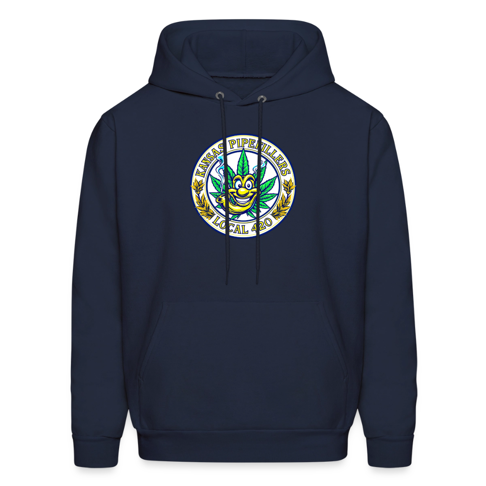 KANSAS PIPEFILLERS LOCAL 420 Men's Hoodie - navy