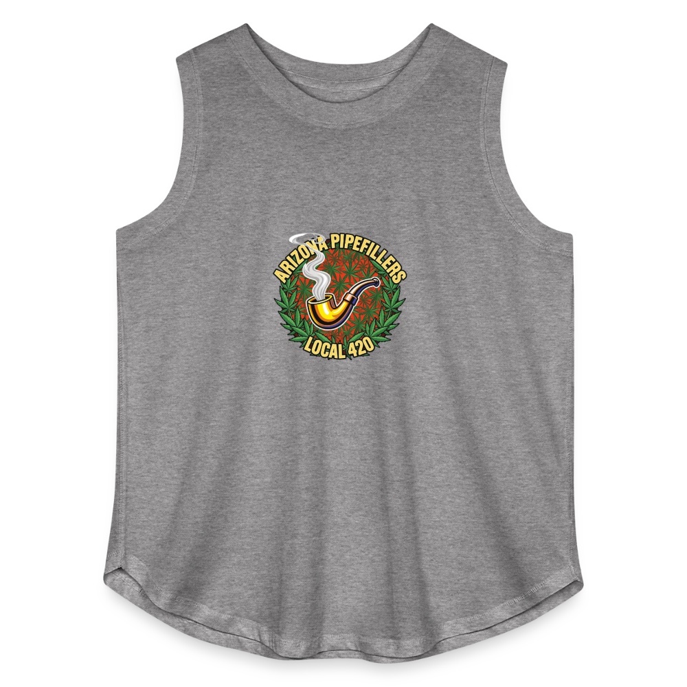 ARIZONA PIPEFILLERS LOCAL 420 F/B DESIGN Women's Curvy Relaxed Tank Top - granite heather 