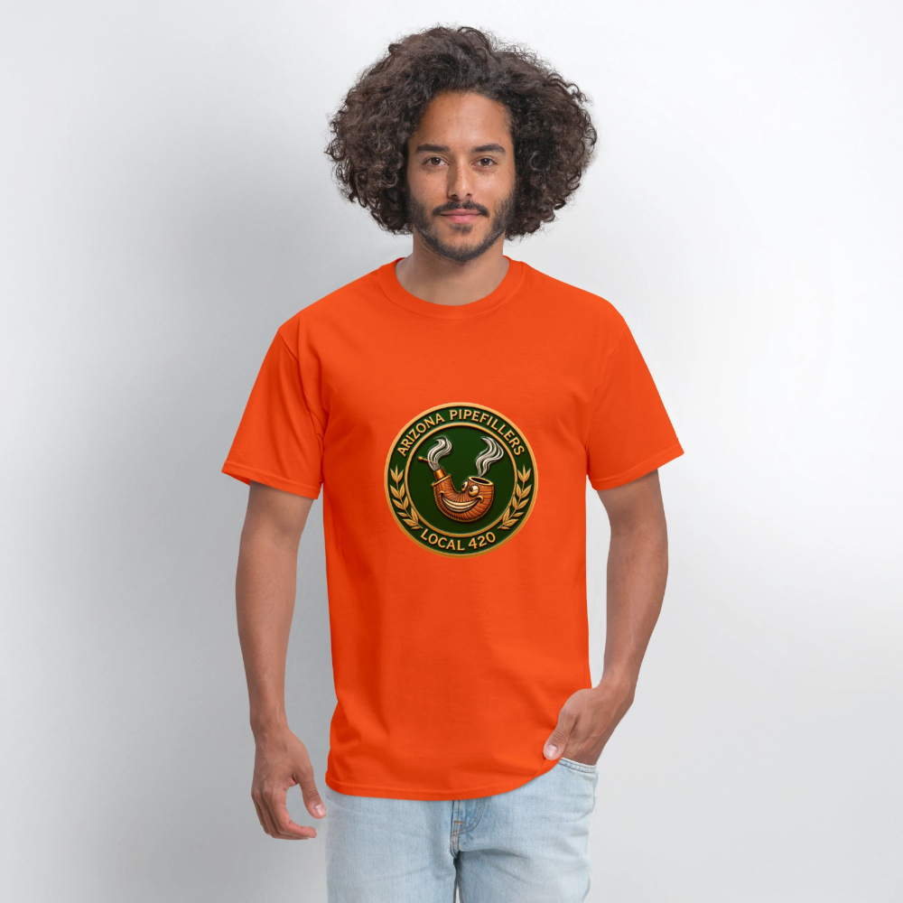 ARIZONIA PIPEFILLERS LOCAL 420 Men's T-Shirt - orange