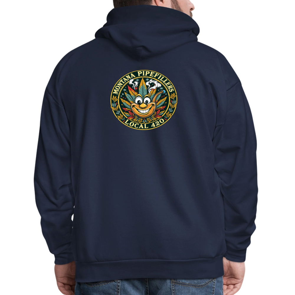 MONTANA PIPEFILLERS LOCAL 420 F/B DESIGN Men's Hoodie - navy