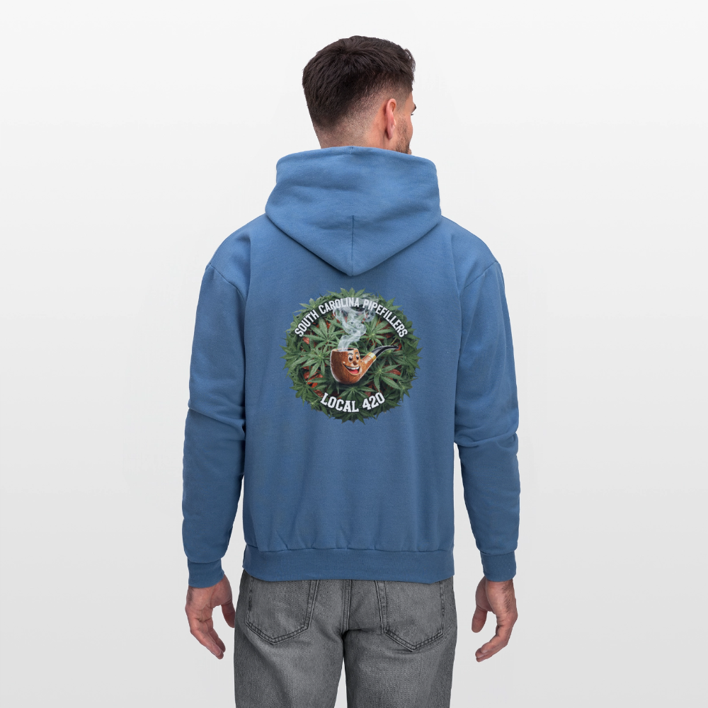 SOUTH CAROLINA PIPEFILLERS LOCAL 420 F/B DESIGN Men's Hoodie - denim blue