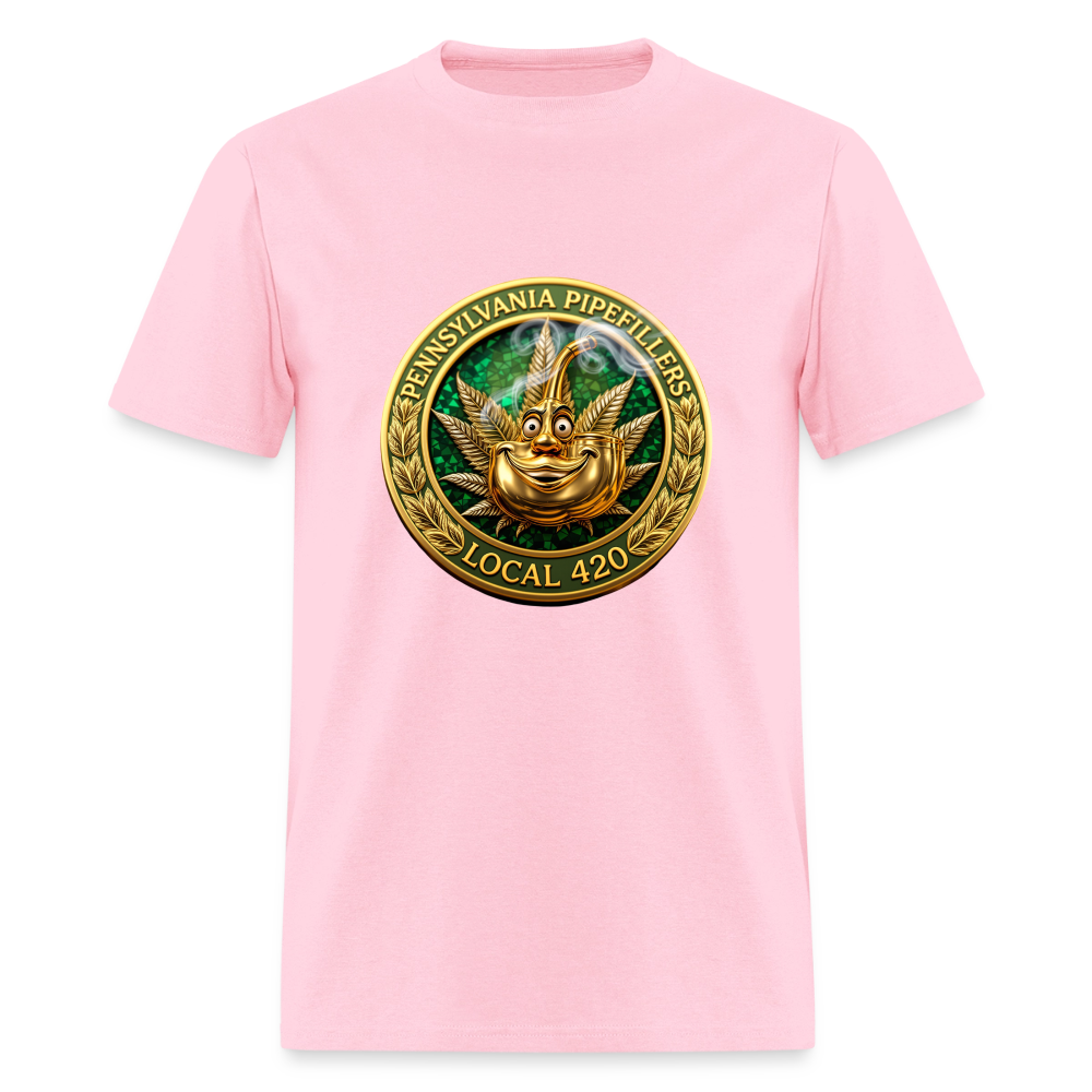 PENNSYLVANIA PIPEFILLERS LOCAL 420 F/B DESIGNS Men's T-Shirt - pink