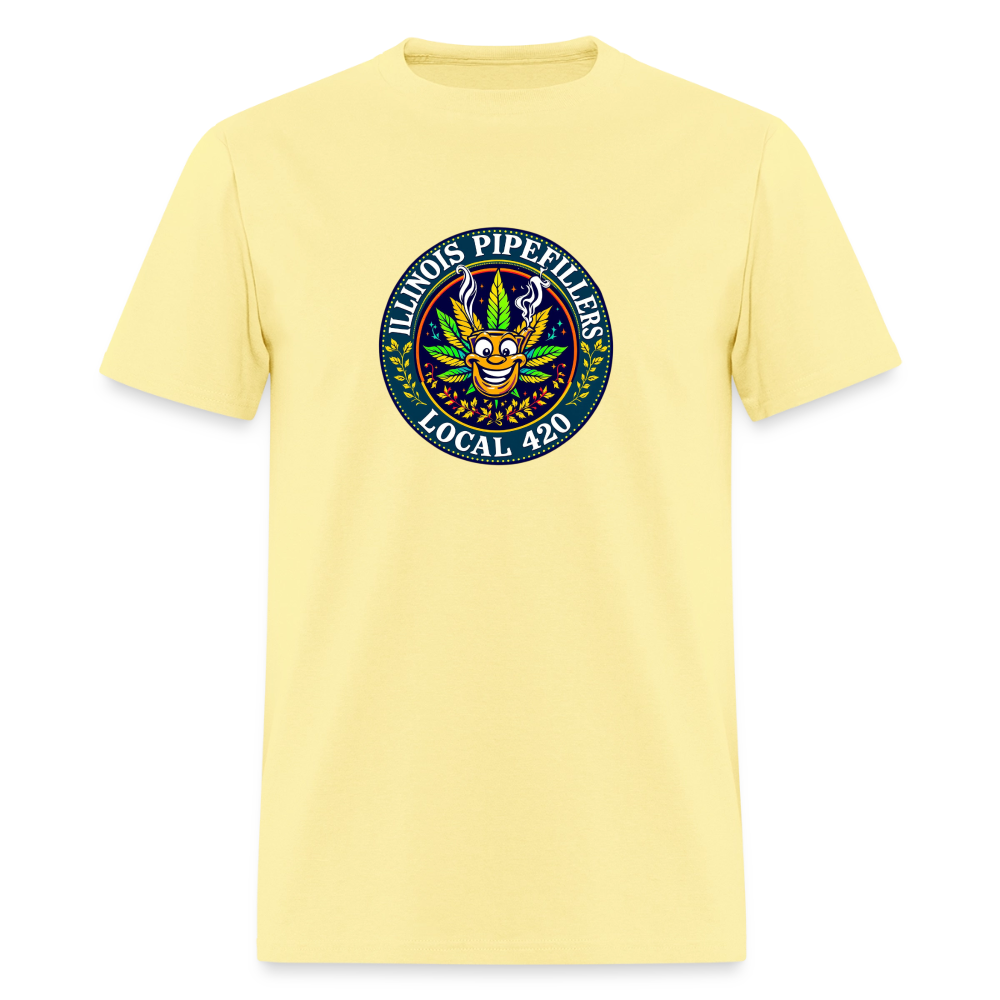 ILLINOIS PIPEFILLERS LOCAL 420 F/B DESIGN Men's T-Shirt - cornsilk