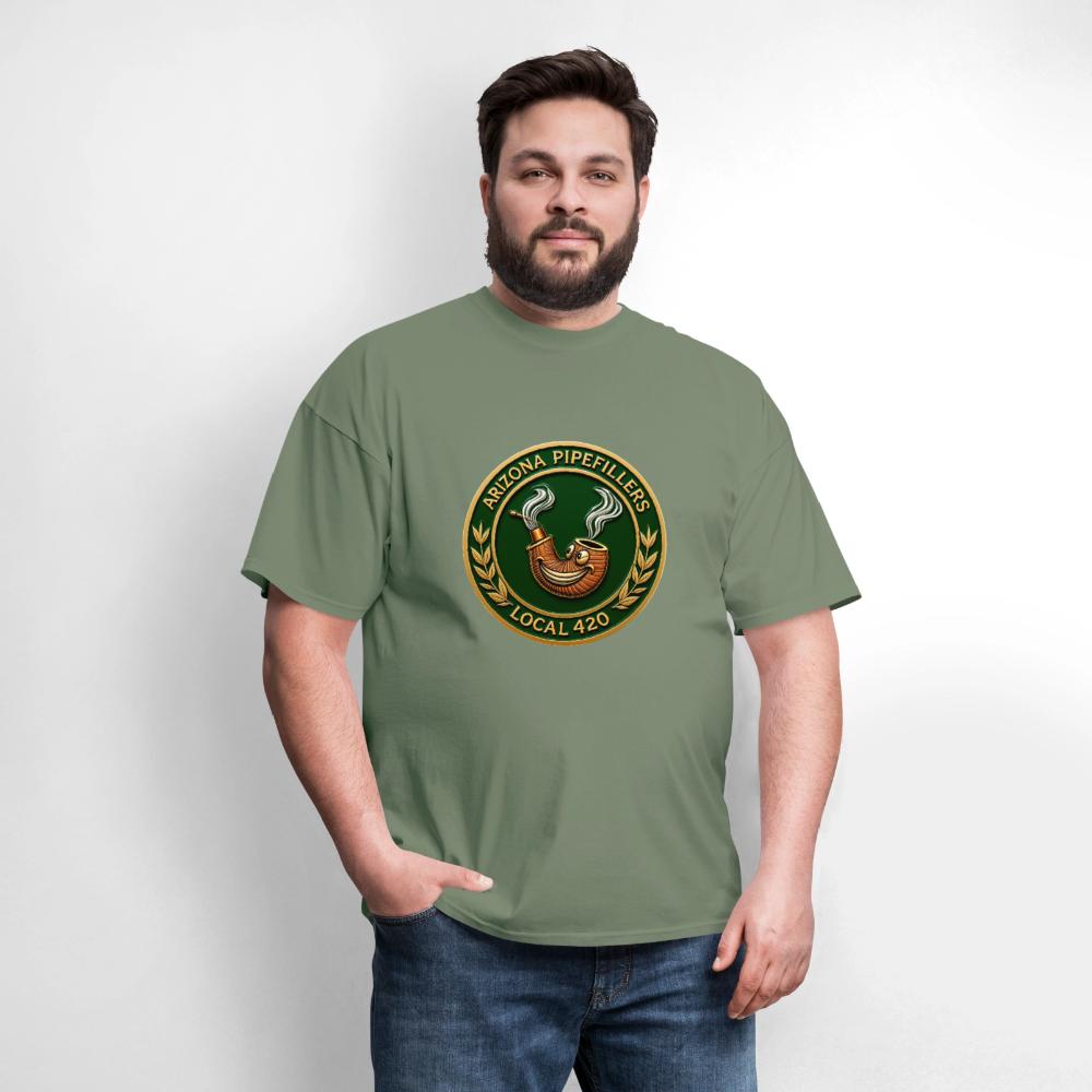 ARIZONIA PIPEFILLERS LOCAL 420 Men's T-Shirt - military green