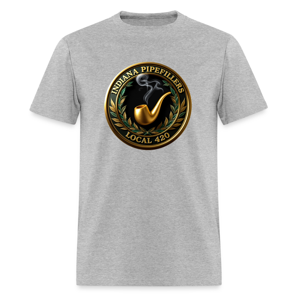 INDIANA PIPEFILLERS LOCAL 420 Men's T-Shirt - heather gray