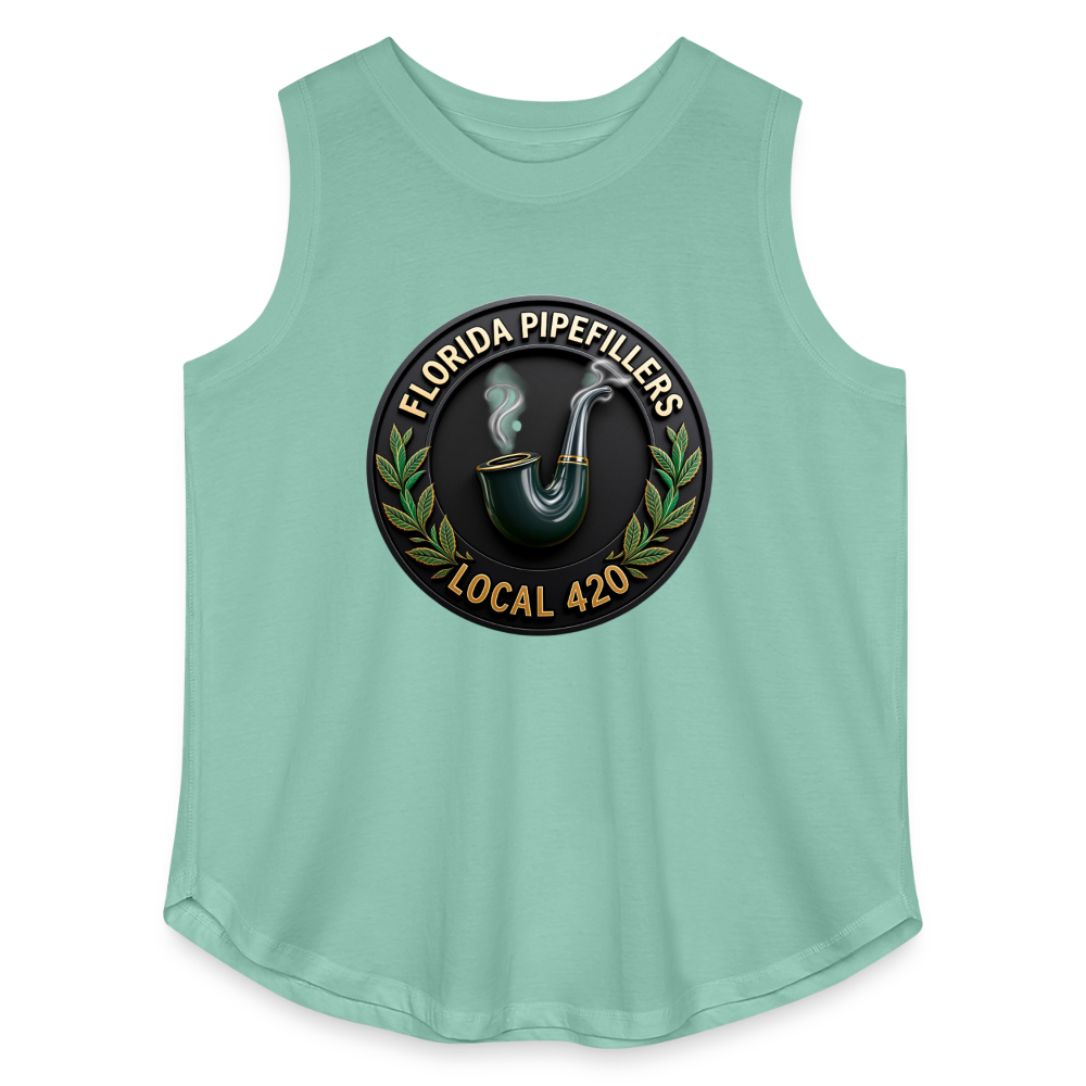 FLORIDA PIPEFILLERS LOCAL 420 Women's Curvy Relaxed Tank Top - saltwater