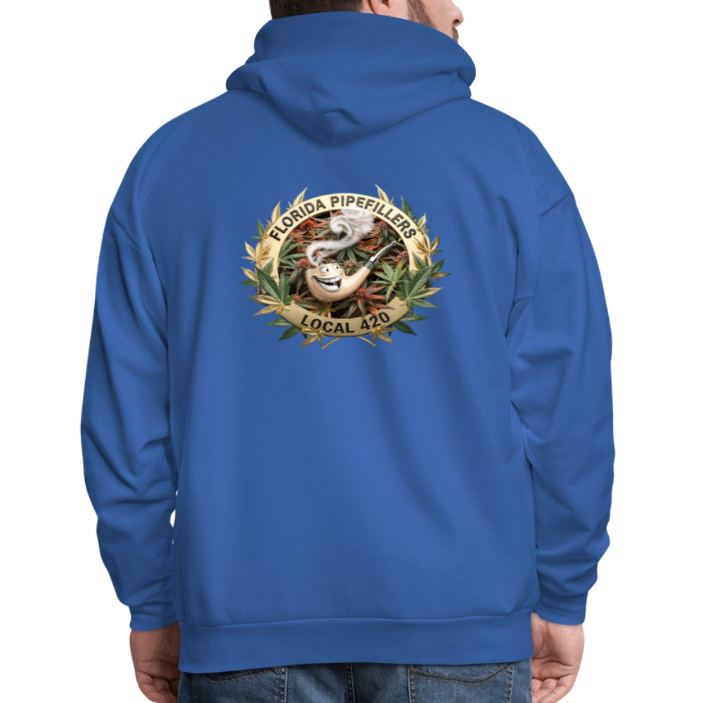 FLORIDA PIPEFILLERS LOCAL 420 F/B DESIGN Men's Hoodie - royal blue