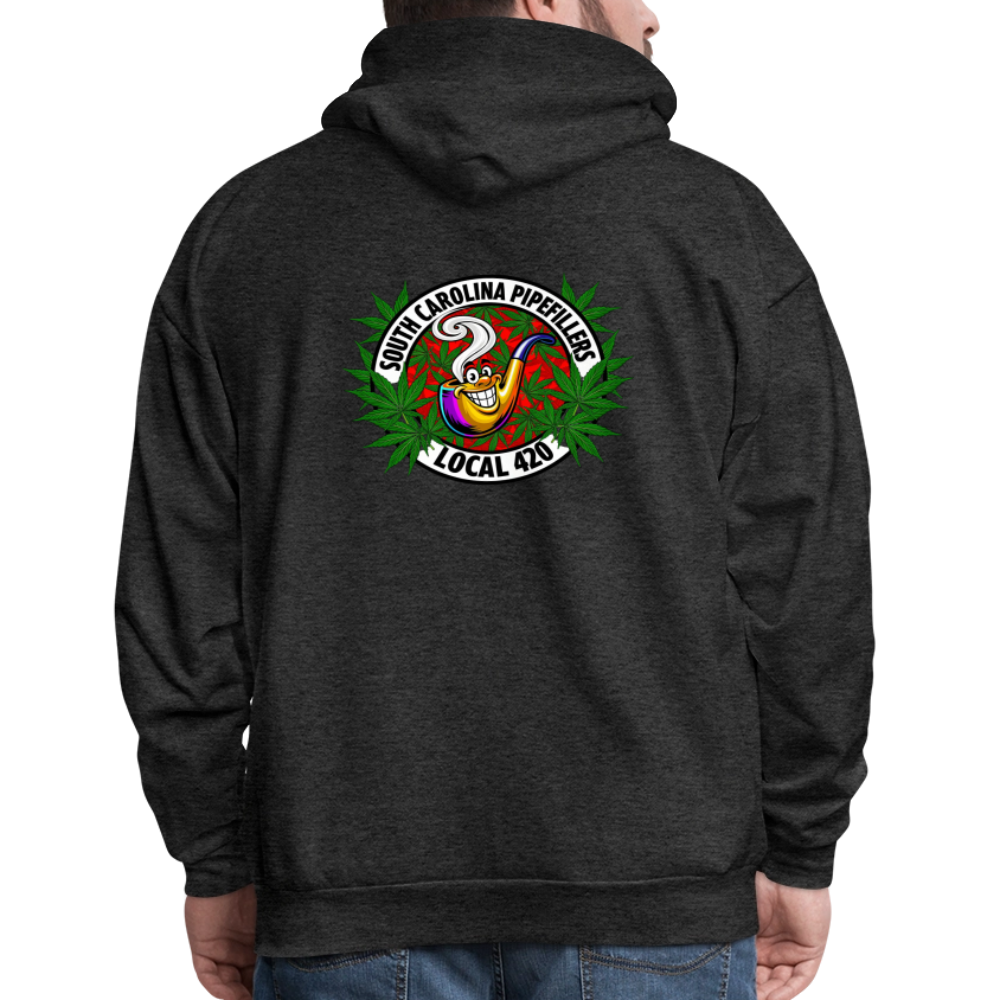 SOUTH CAROLINA PIPEFILLERS LOCAL 420 F/B DESIGN Men's Hoodie - charcoal grey