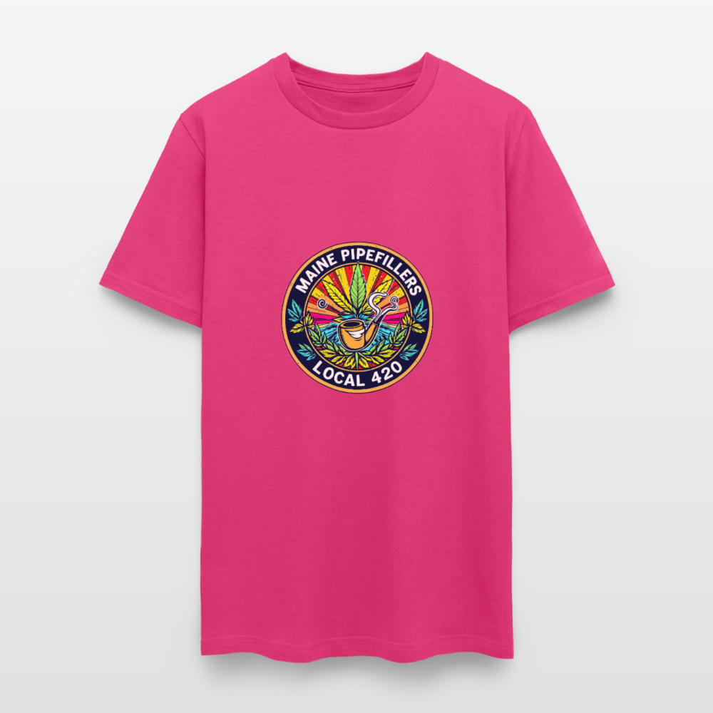 MAINE PIPEFILLERS LOCAL 420 Men's T-Shirt - fuchsia