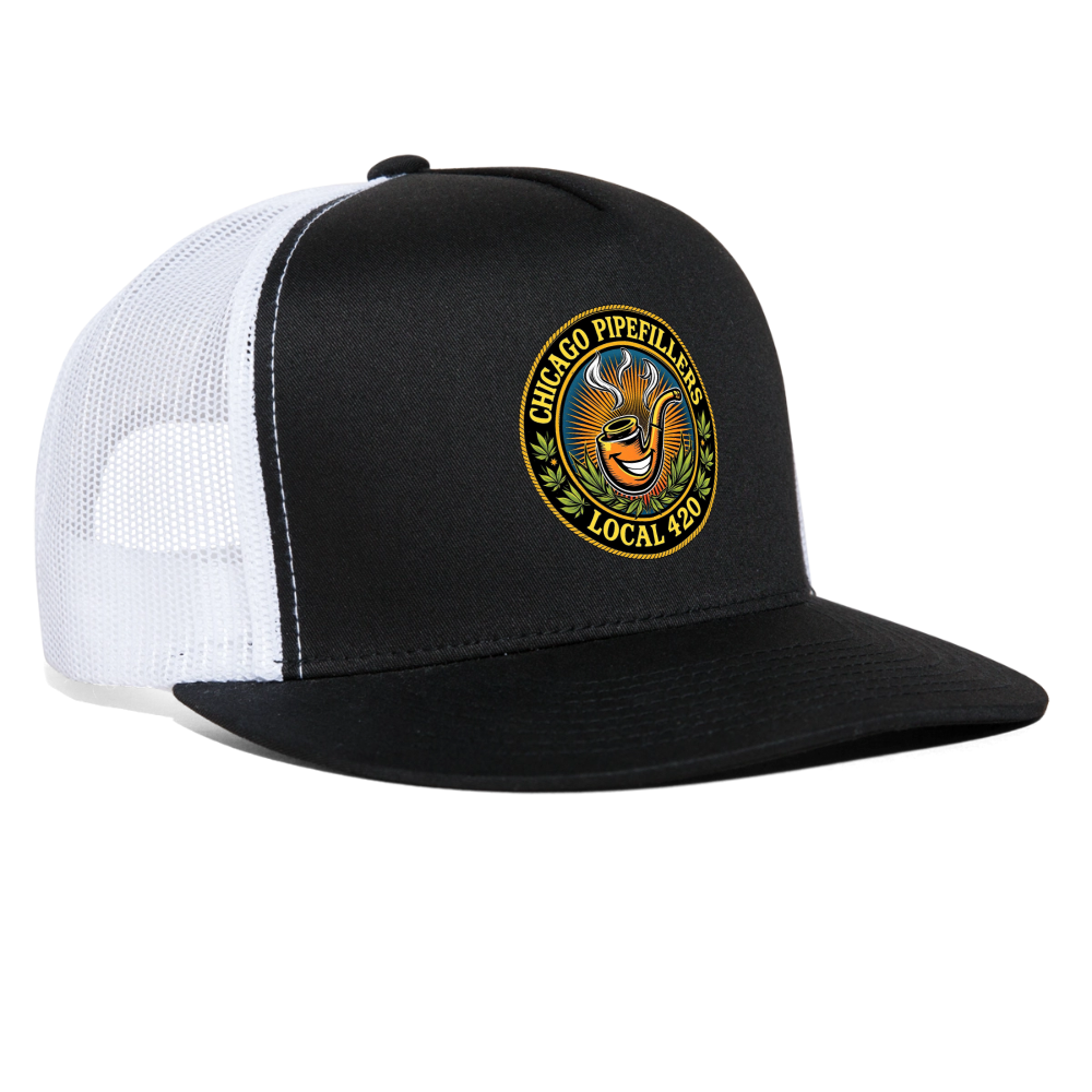CHICAGO PIPEFILLERS LOCAL 420 Trucker Hat - black/white