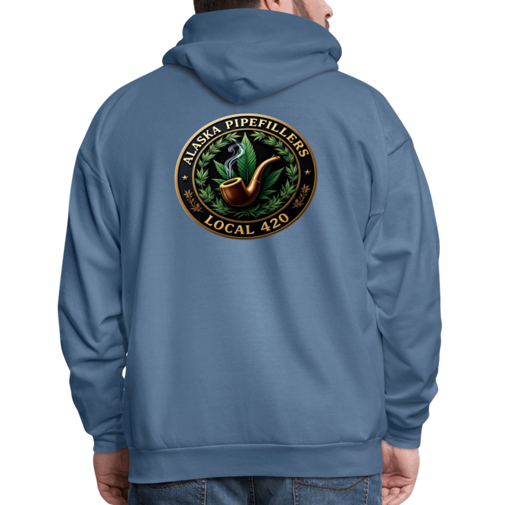 ALASKA PIPEFILLERS LOCAL 420 F/B DESIGN Men's Hoodie - denim blue