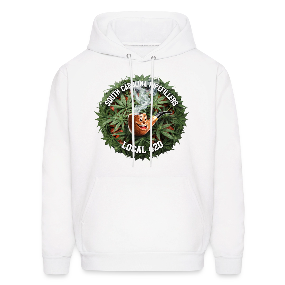 SOUTH CAROLINA PIPEFILLERS LOCAL 420 F/B DESIGN Men's Hoodie - white