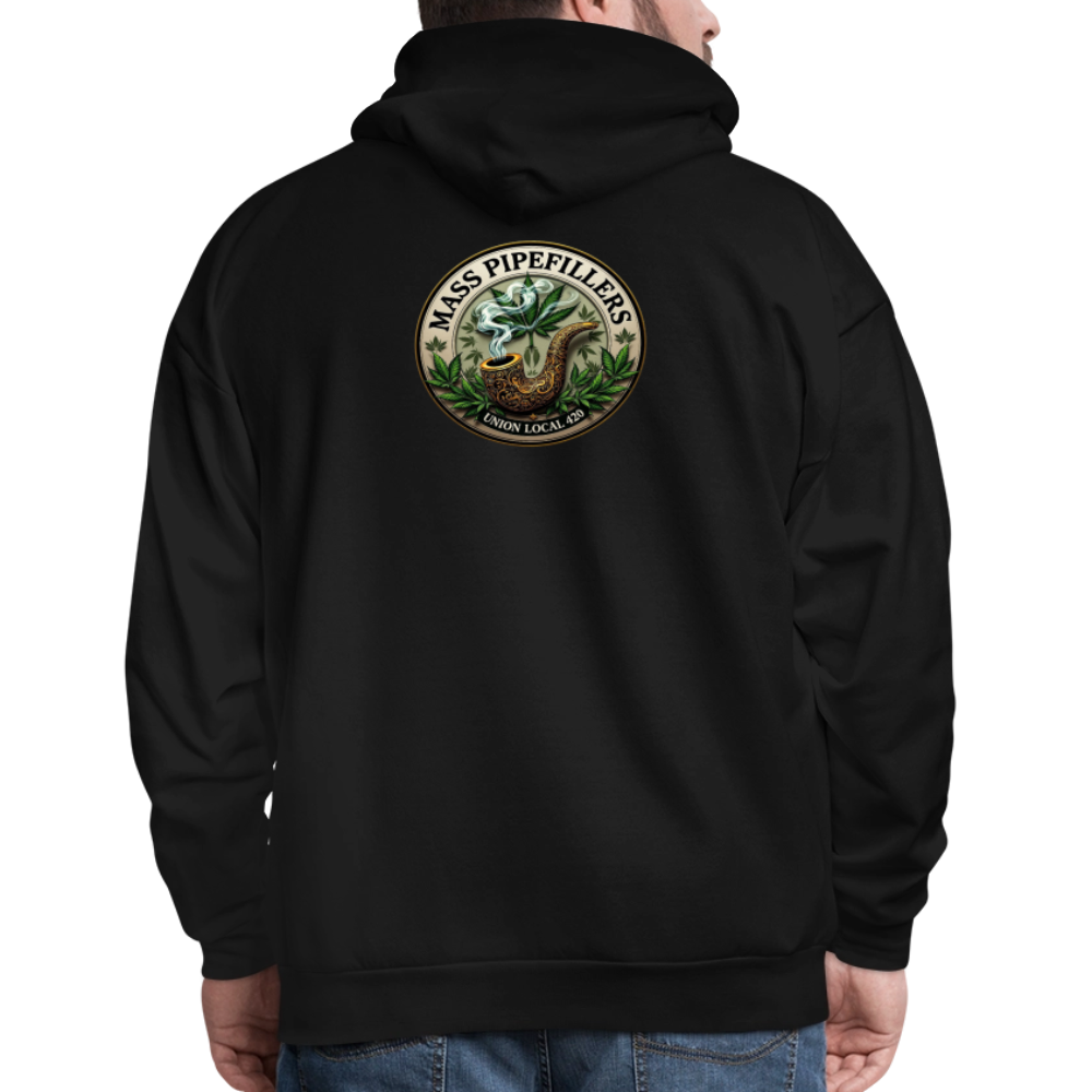 MASS PIPEFILLERS LOCAL 420 2 EMBLEM Men's Hoodie - black