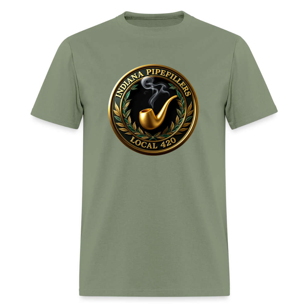 INDIANA PIPEFILLERS LOCAL 420 Men's T-Shirt - military green