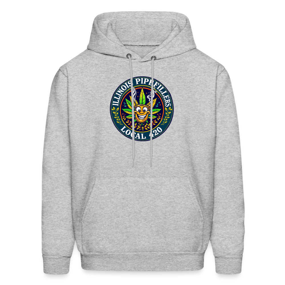 ILLINOIS PIPEFILLERS LOCAL 420 Men's Hoodie - heather gray