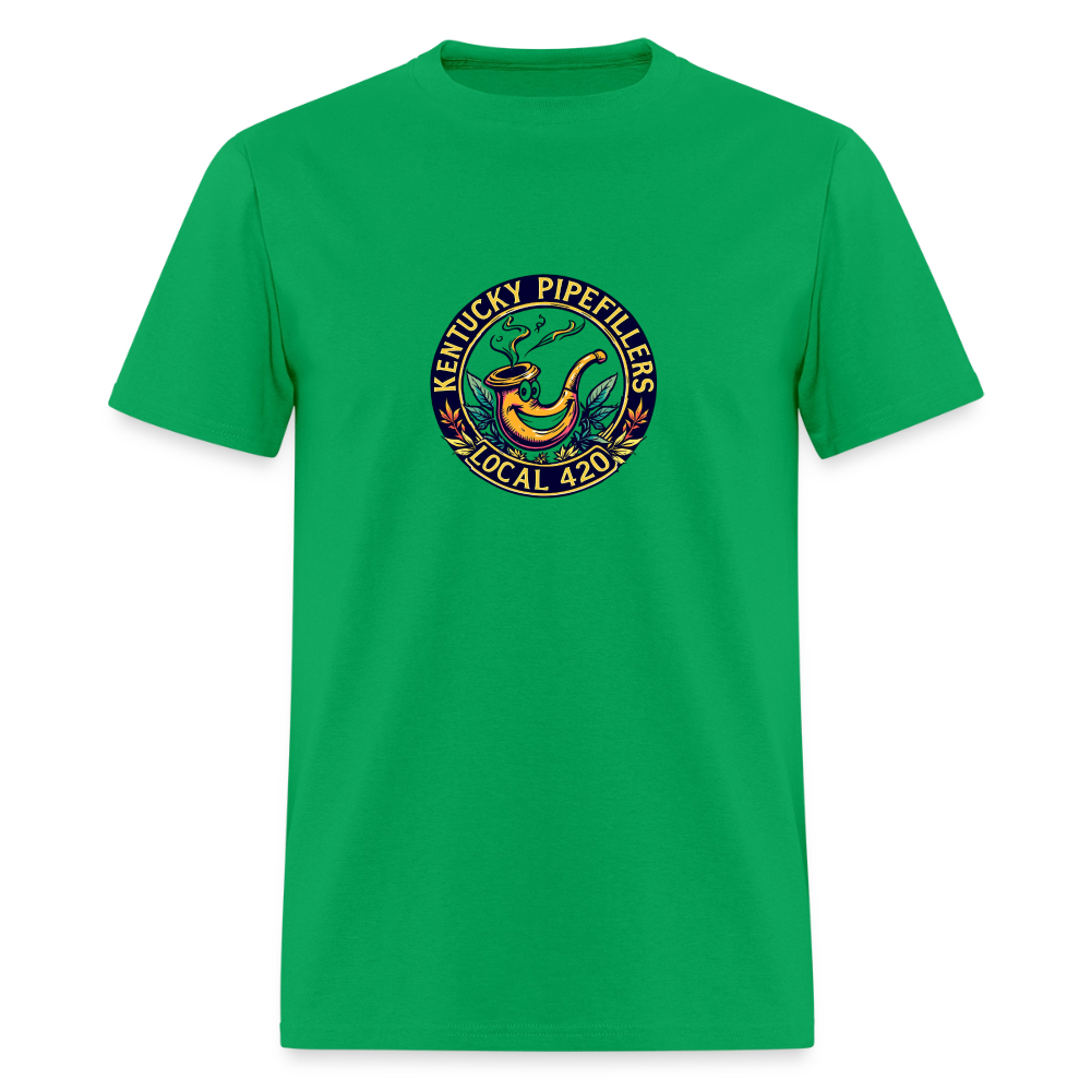 KENTUCKY  PIPEFILLERS LOCAL 420 Men's T-Shirt - bright green