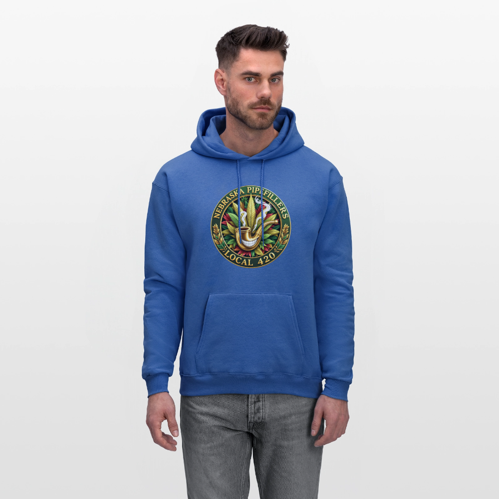 NEBRASKA PIPEFILLERS LOCAL 420 Men's Hoodie - royal blue