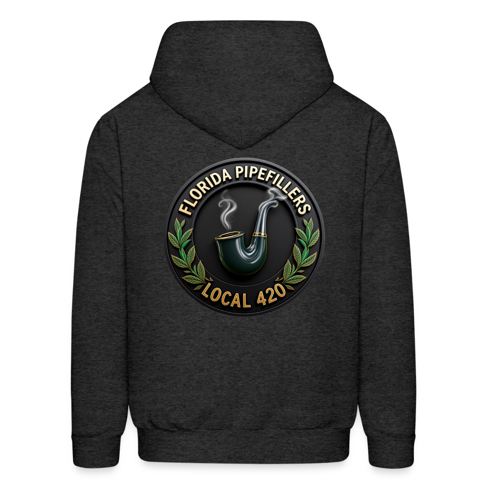 FLORIDA PIPEFILLERS LOCAL 420 F/B DESIGN Men's Hoodie - charcoal grey