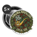 VIRGINIA PIPEFILLERS LOCL 420 Union Buttons small 1'' (5-pack) - white