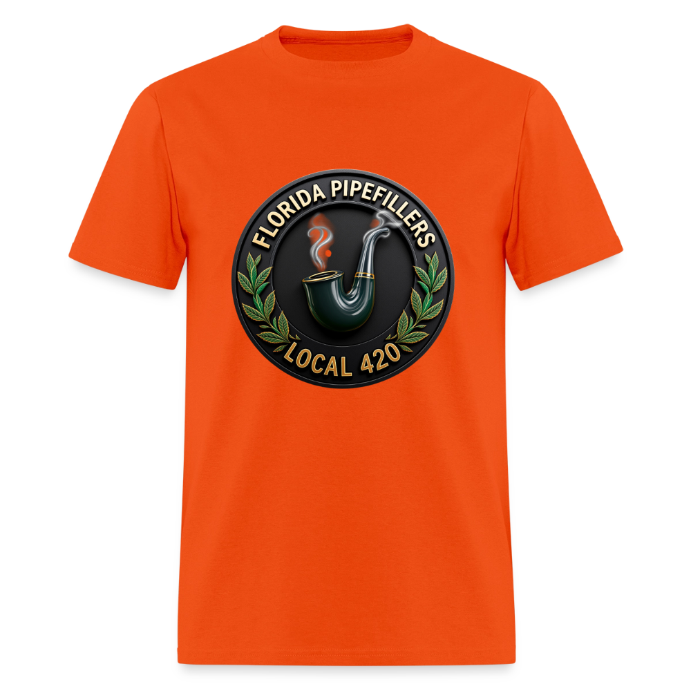 FLORIDA PIPEFILLERS LOCAL 420 Men's T-Shirt - orange