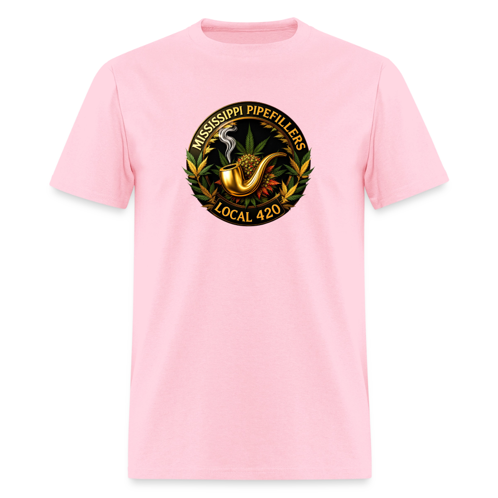 MISSISSIPPI PIPEFILLERS LOCAL 420 Men's T-Shirt - pink