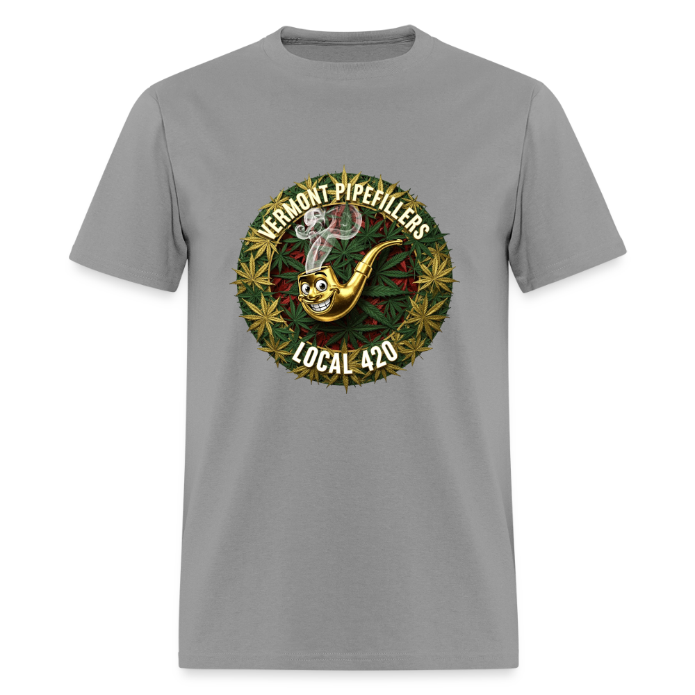 VERMONT PIPEFILLERS LOCAL 420  F/B DESIGN Men's T-Shirt - rock