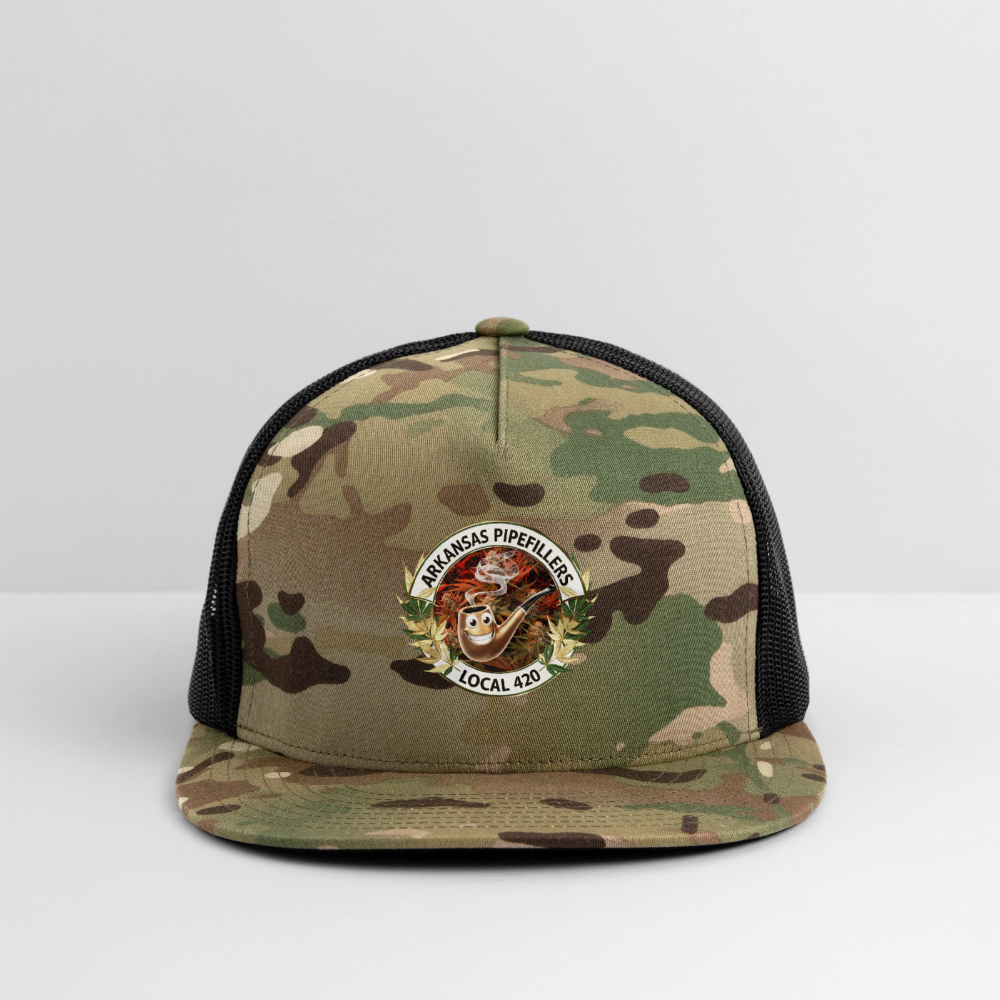ARKANSAS  PIPEFILLERS LOCAL 420 CAMO Trucker Hat - MultiCam\black