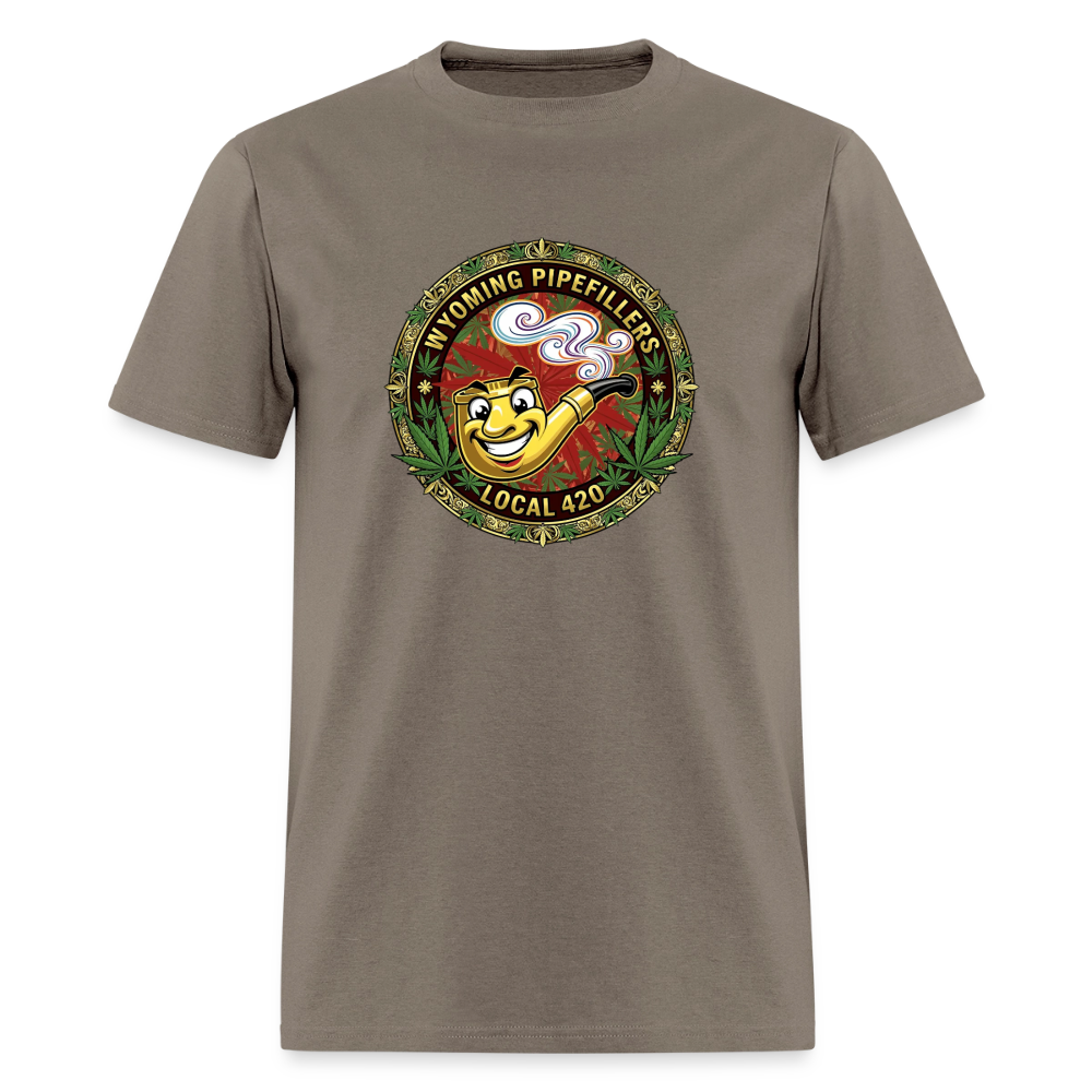 WYOMING PIPEFILLERS LOCAL 420 Men's T-Shirt - safari