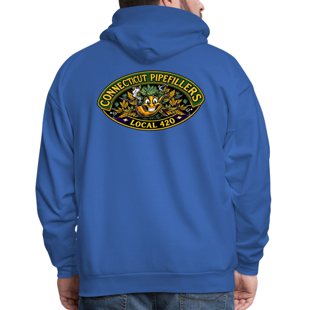 CONNECTICUT PIPEFILLERD LOCAL 420 F/B DESIGN Men's Hoodie - royal blue