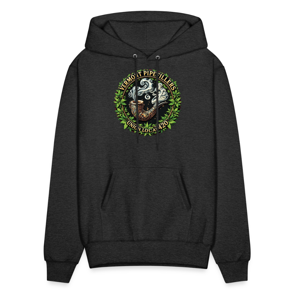 VERMONT PIPEFILLERS LOCAL 420 Men's Hoodie - charcoal grey