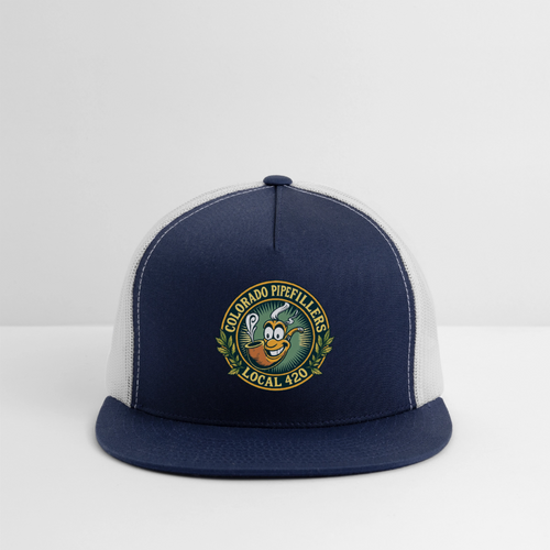 COLORADO PIPEFILLERS LOCAL 420 Trucker Hat - navy/white