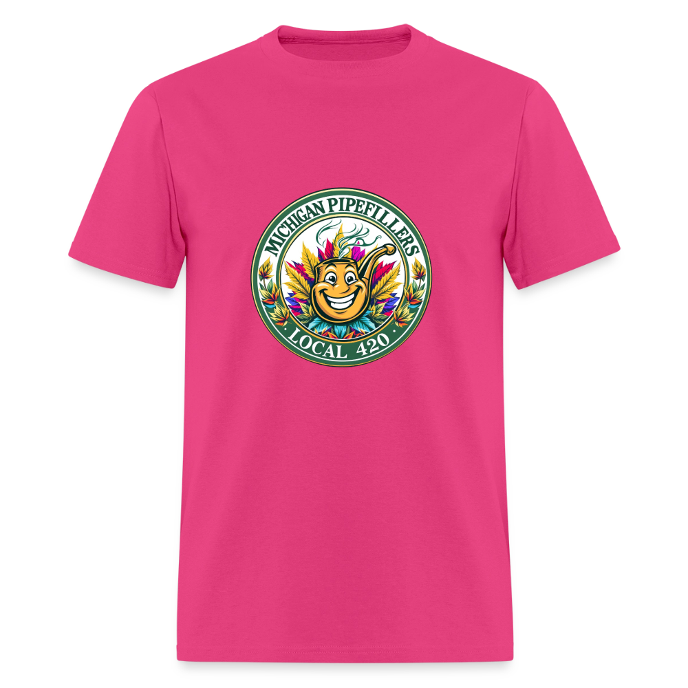 MICHIGAN PIPEFILLERS LOCAL 420 Men's T-Shirt - fuchsia