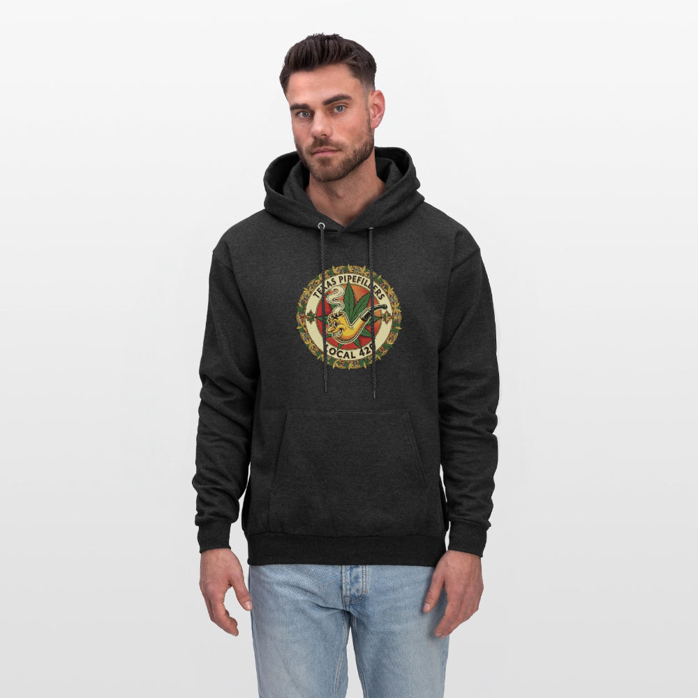 TEXAS PIPEFILLERS LOCAL 420 Men's Hoodie - charcoal grey