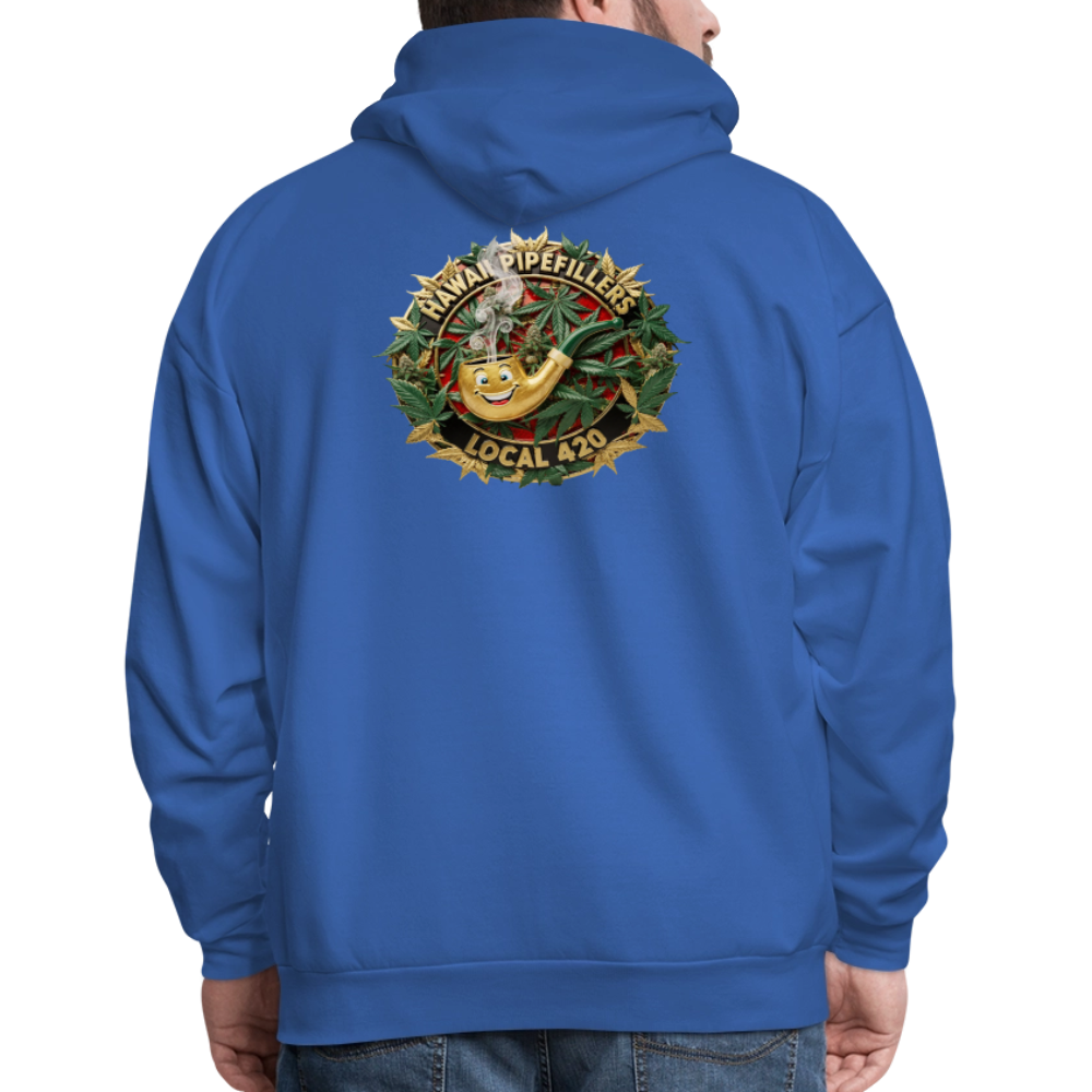 HAWAII PIPEFILLERS LOCAL 420 F/B DESIGN Men's Hoodie - royal blue
