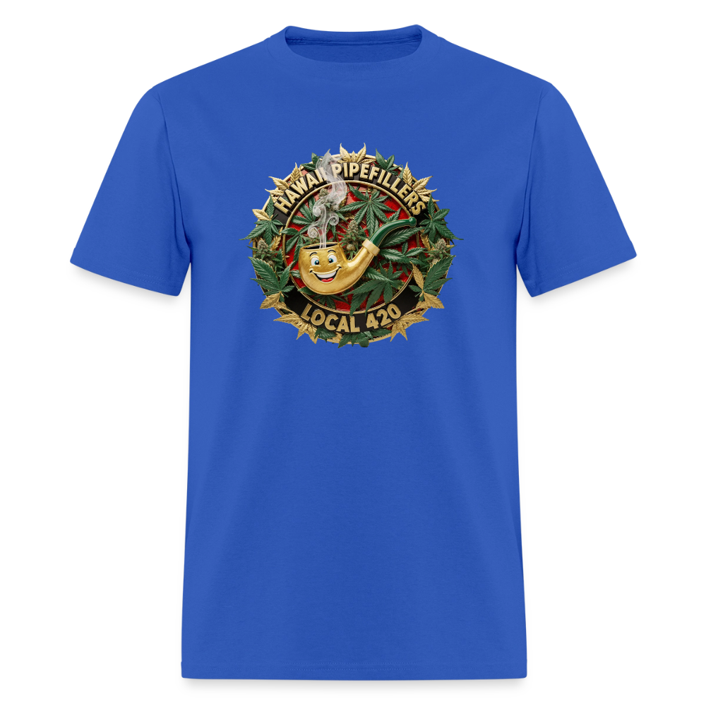 HAWAII PIPEFILLERS LOCAL 420 F/B DESIGN Men's T-Shirt - royal blue