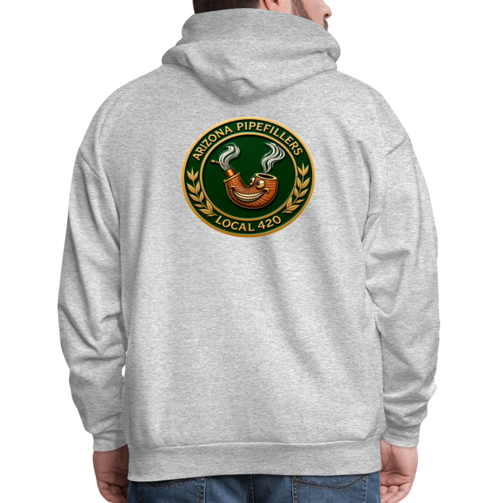ARIZONIA PIPEFILLERS LOCAL 420 F/B DESIGN Men's Hoodie - heather gray