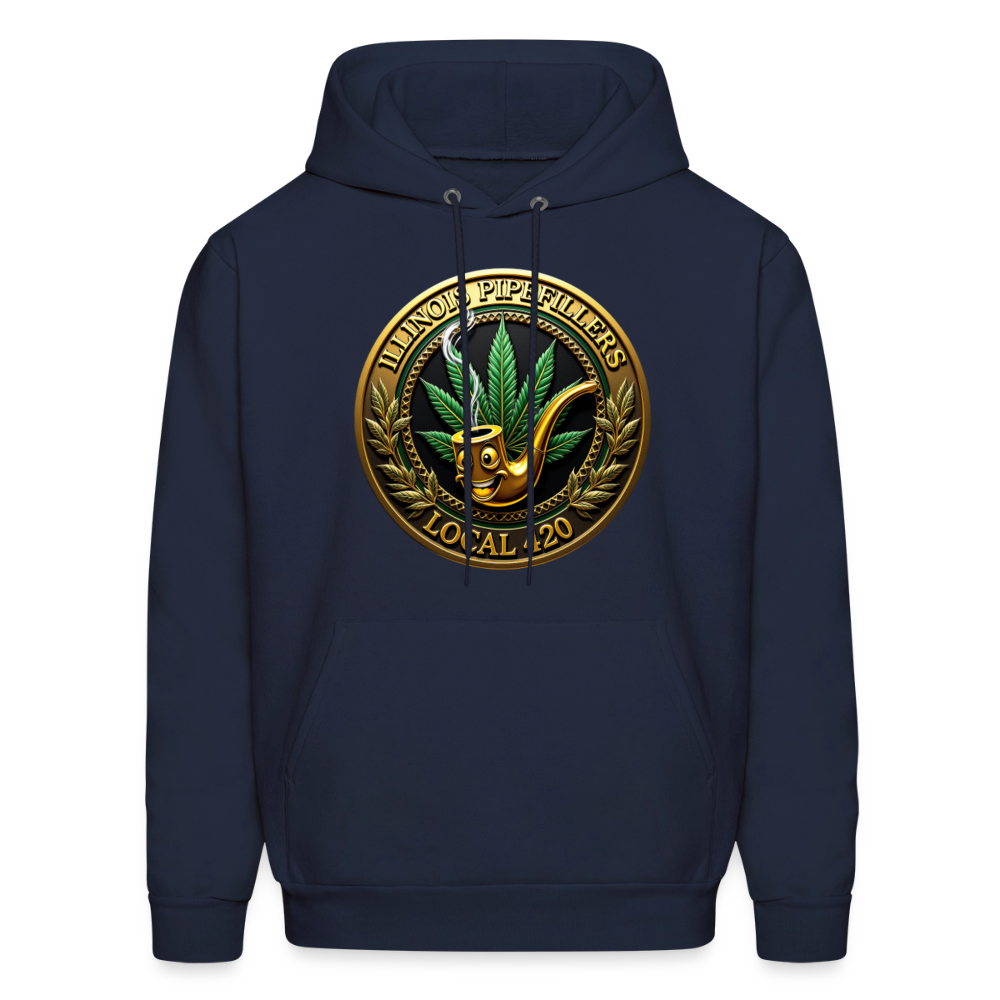 ILLINOIS PIPEFILLERS LOCAL 420 Men's Hoodie - navy
