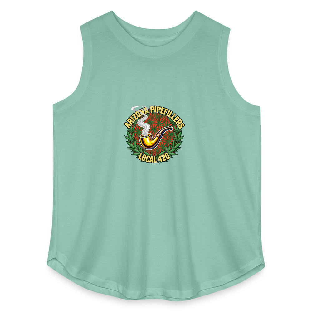 ARIZONA PIPEFILLERS LOCAL 420 F/B DESIGN Women's Curvy Relaxed Tank Top - saltwater