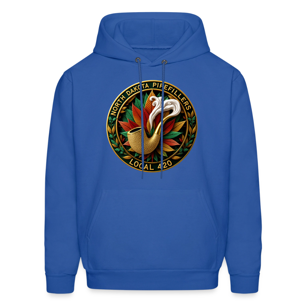 NORTH DAKOTA PIPEFILLERS LOCAL 420 F/B DESIGNS Men's Hoodie - royal blue