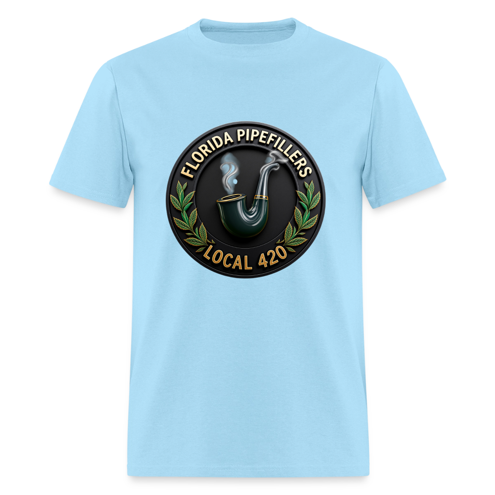 FLORIDA PIPEFILLERS LOCAL 420 Men's T-Shirt - powder blue
